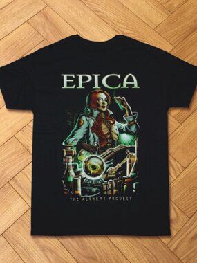 Epica The Alchemy Project Symphonic Metal Graphic Tee Black T-Shirt